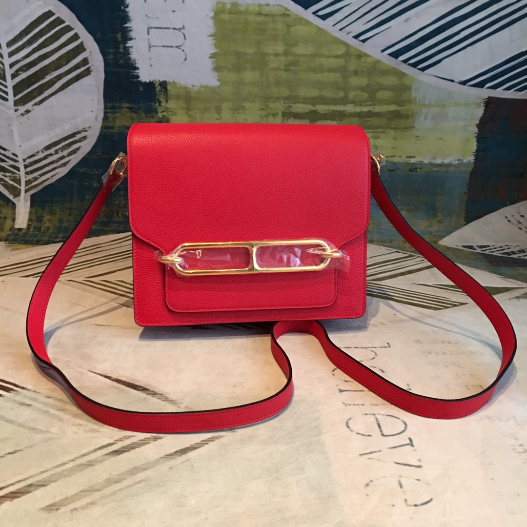 에르메스 룰리스18 토마토 레드 금장 에버컬러